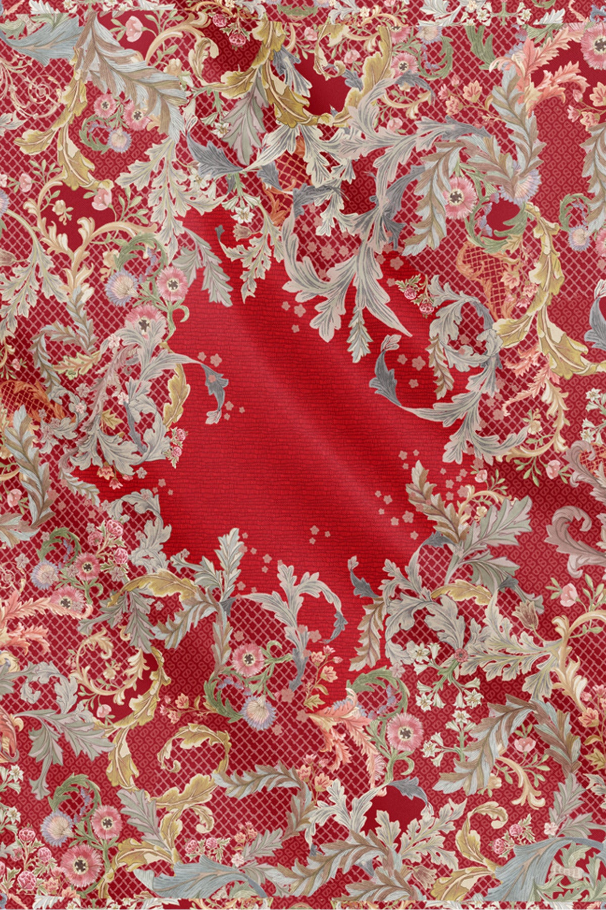 Royale Grandeur Voile Scarf - Crimson