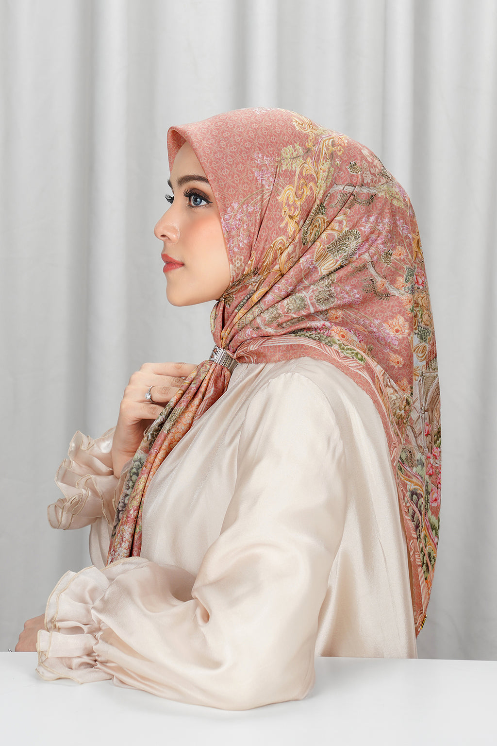 Palace Voile Square Scarf - Elegance