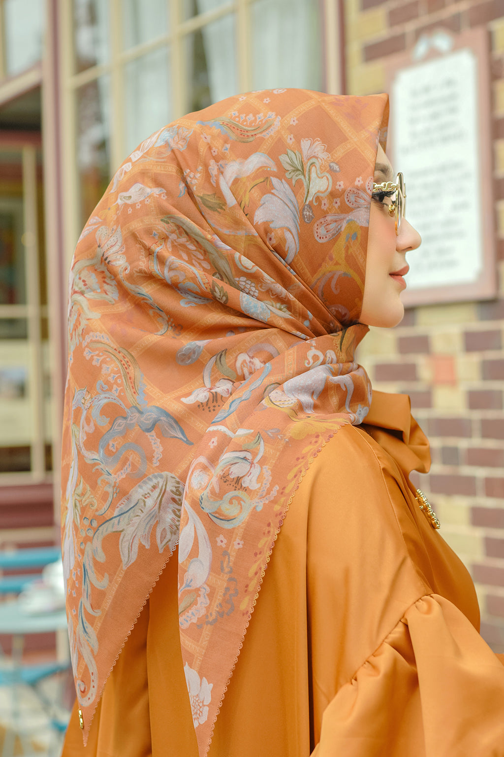 Autograph Square Scarf - Citrouille