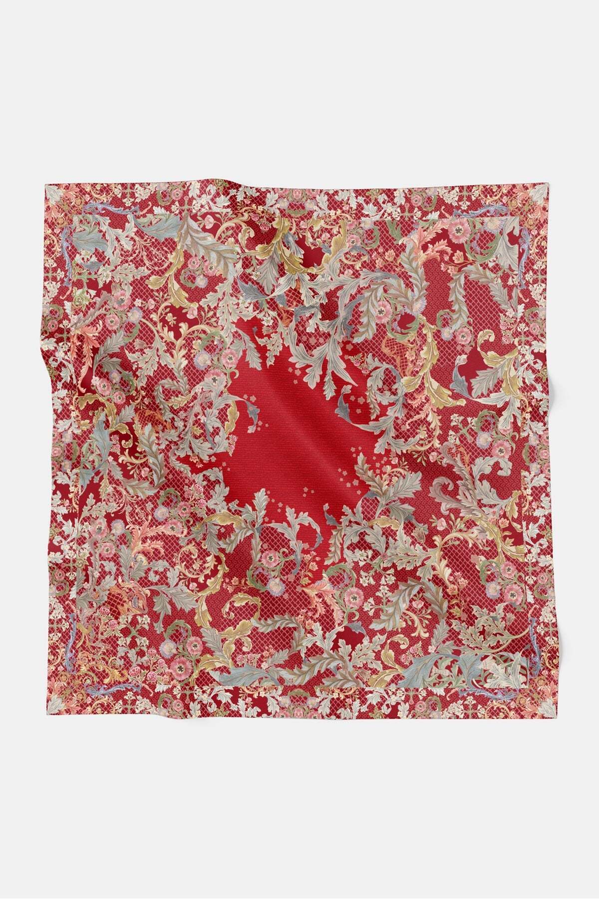 Royale Grandeur Voile Scarf - Crimson