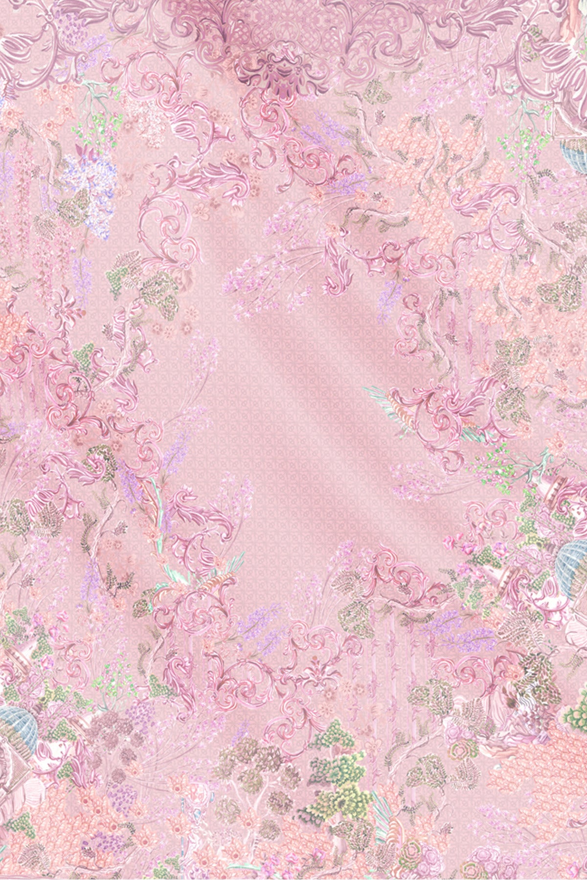 Palace Voile Square Scarf - Fantaisie