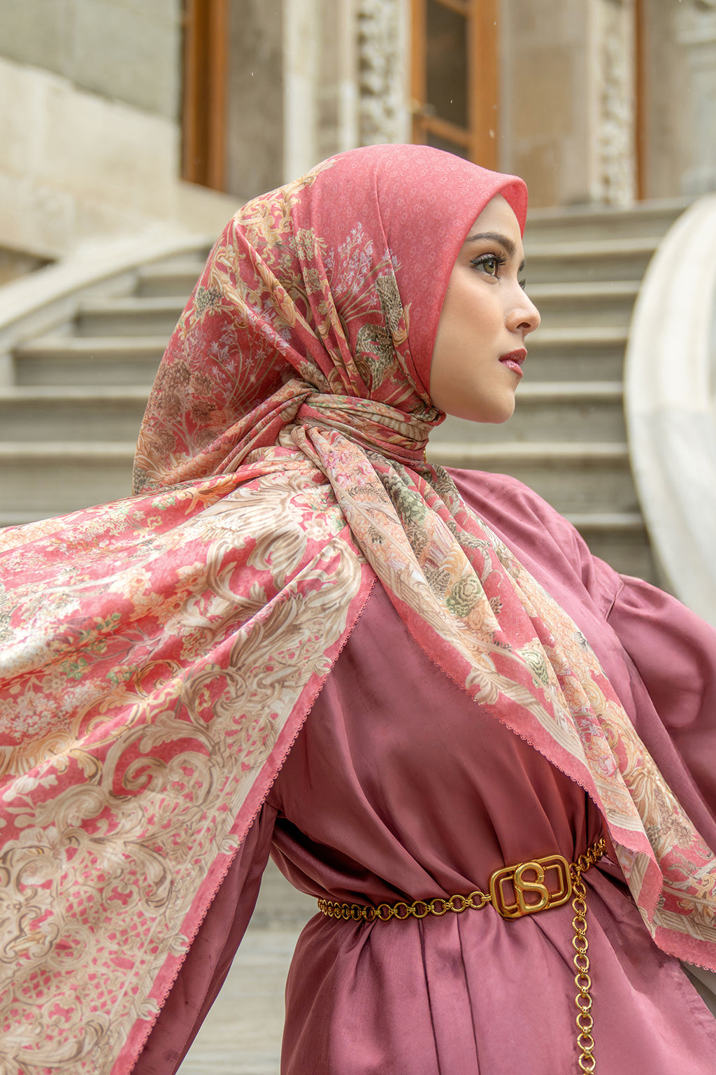 Palace Vual Kare Eşarp - Blossom