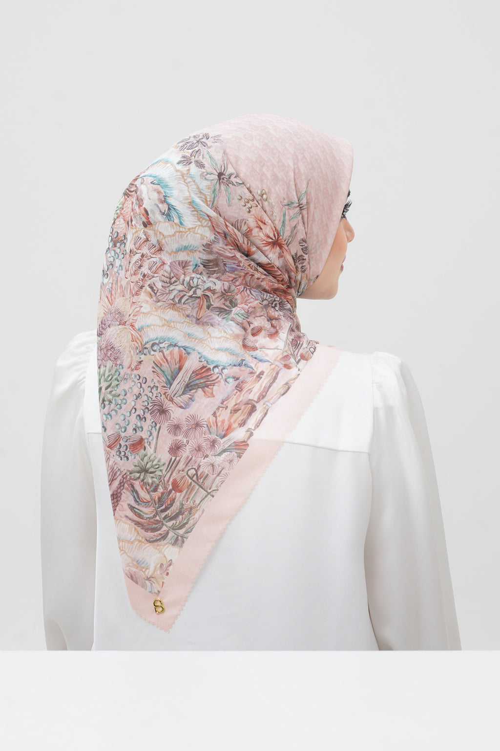 Forestis Voile Square Scarf - Petal