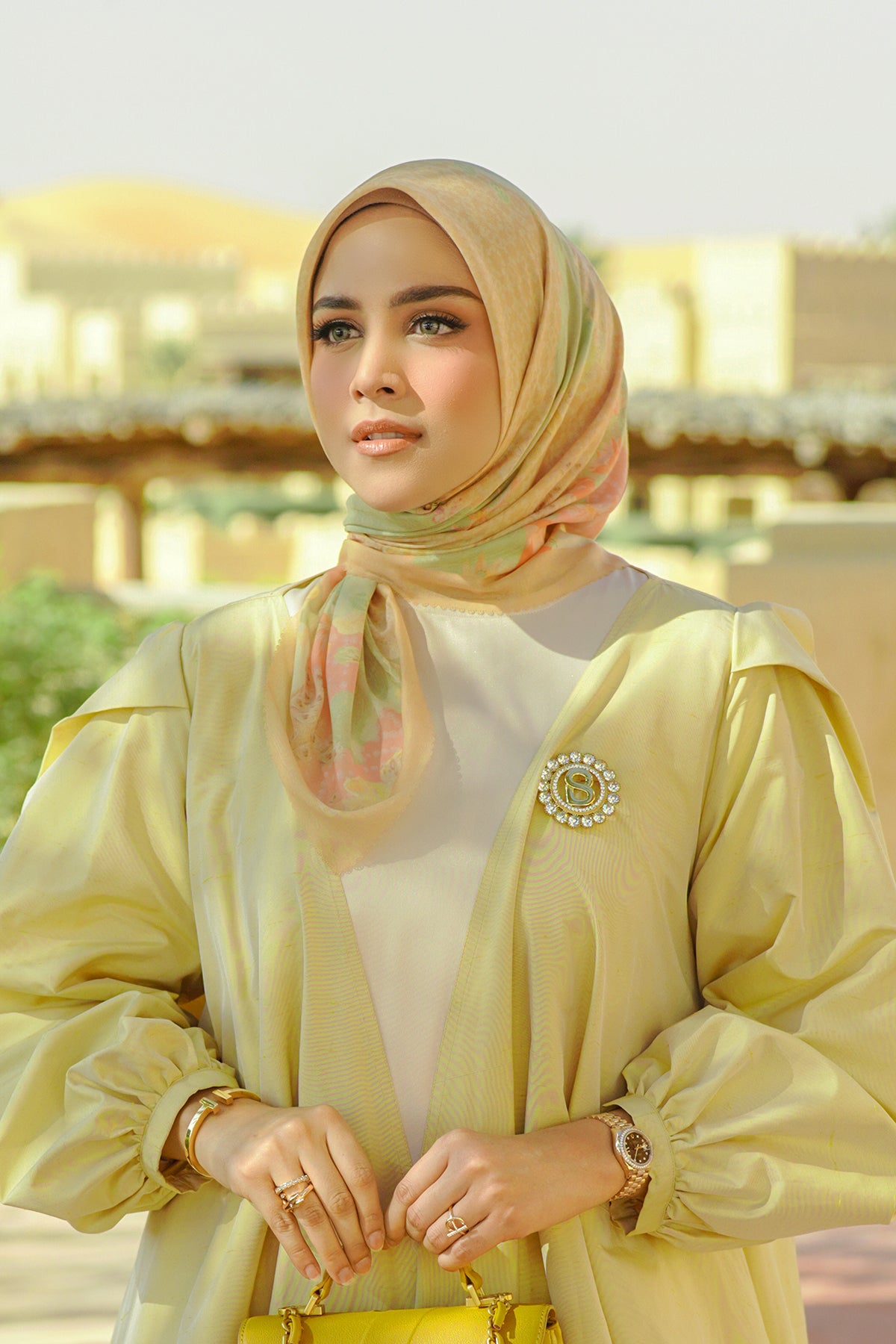 Arabian Night Kare Eşarp - Coin