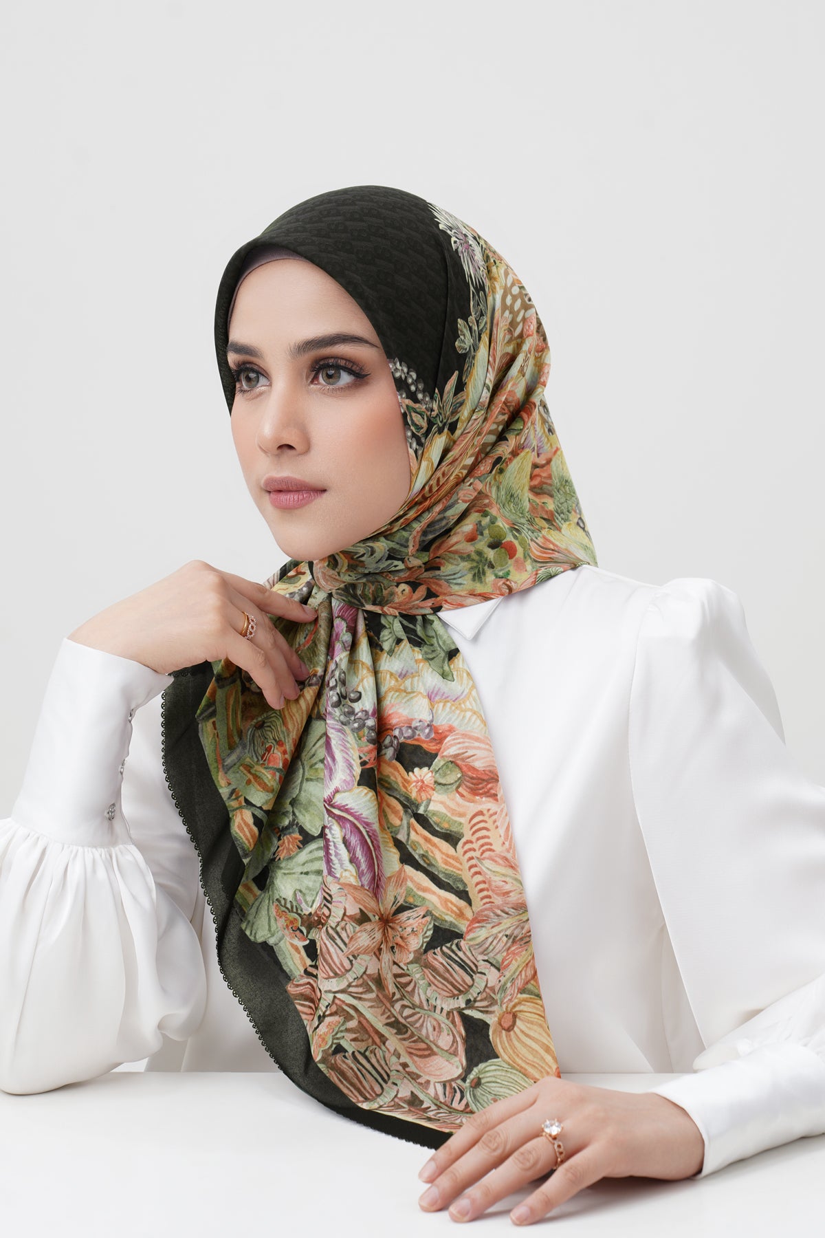 Forestis Voile Square Scarf - Truffle