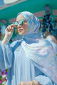 Wonderland Satin Scarf - Airy Blue