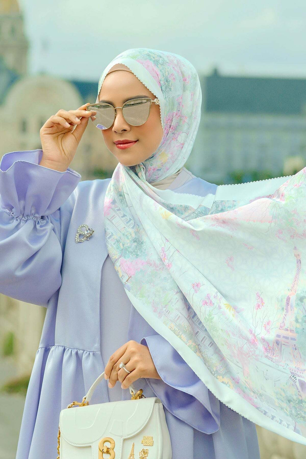 Parisian Saten Şal - Perle