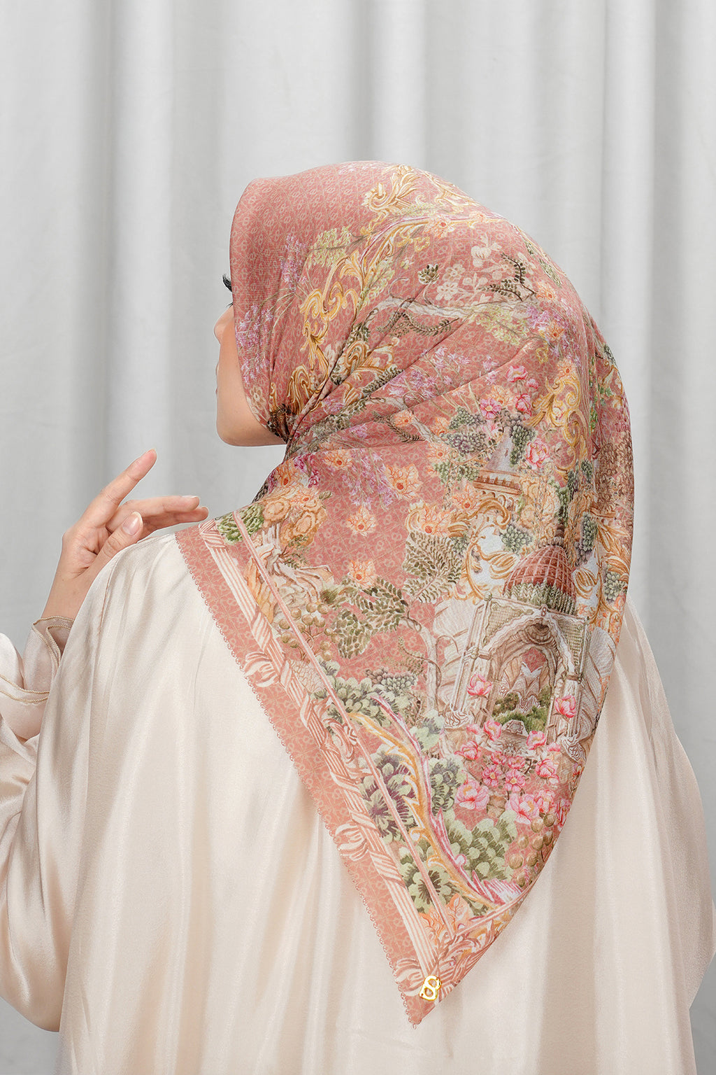 Palace Voile Square Scarf - Elegance