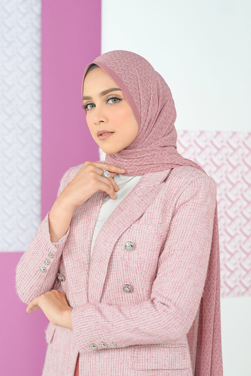 Bimu Piliseli Şal - Ash Rose