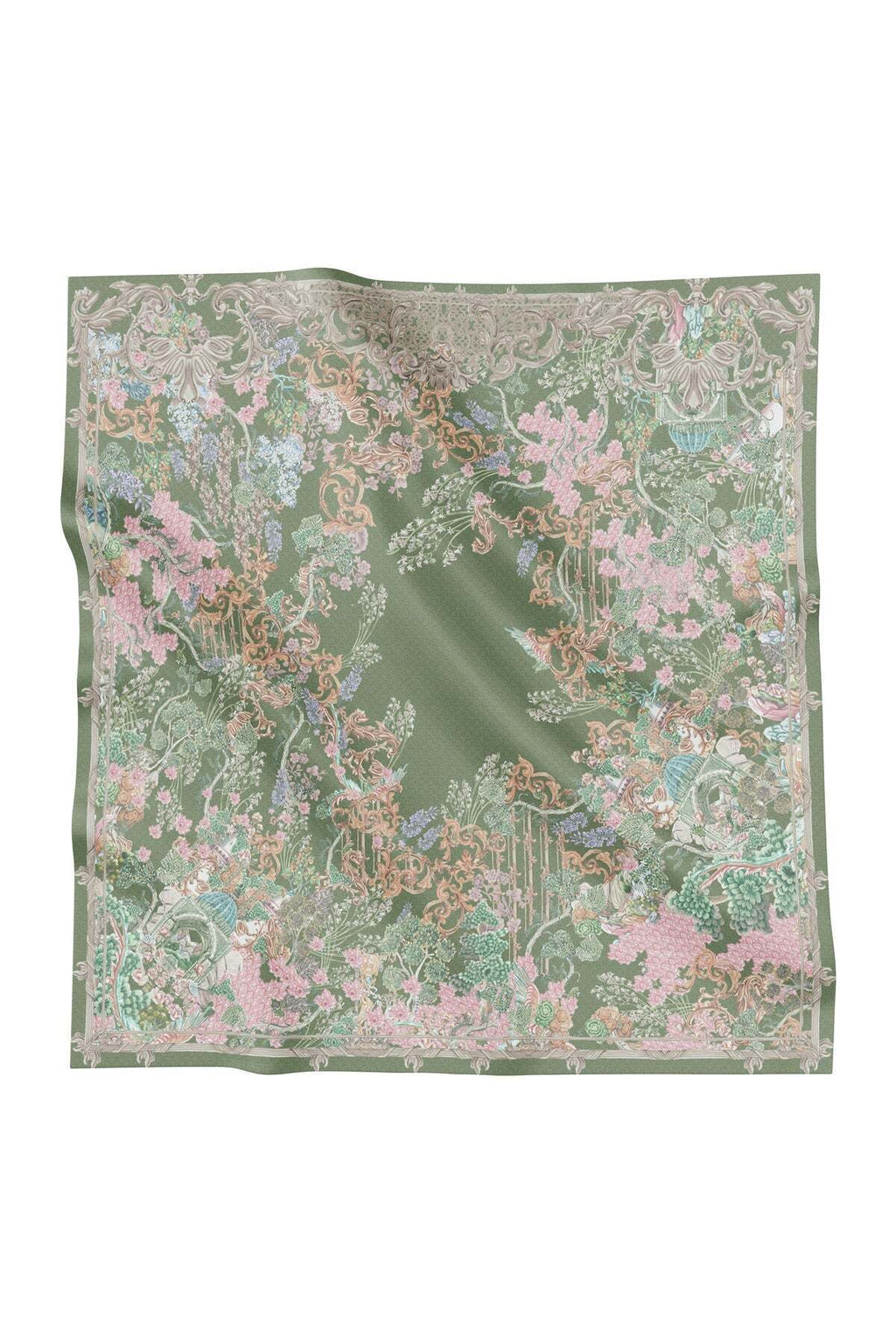 Palace Voile Square Scarf - Jardin