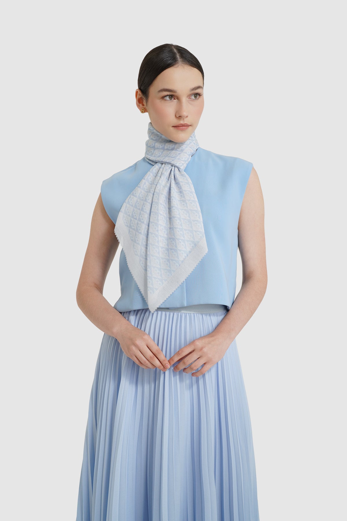 Prism Voile Square Scarf - Macaroon