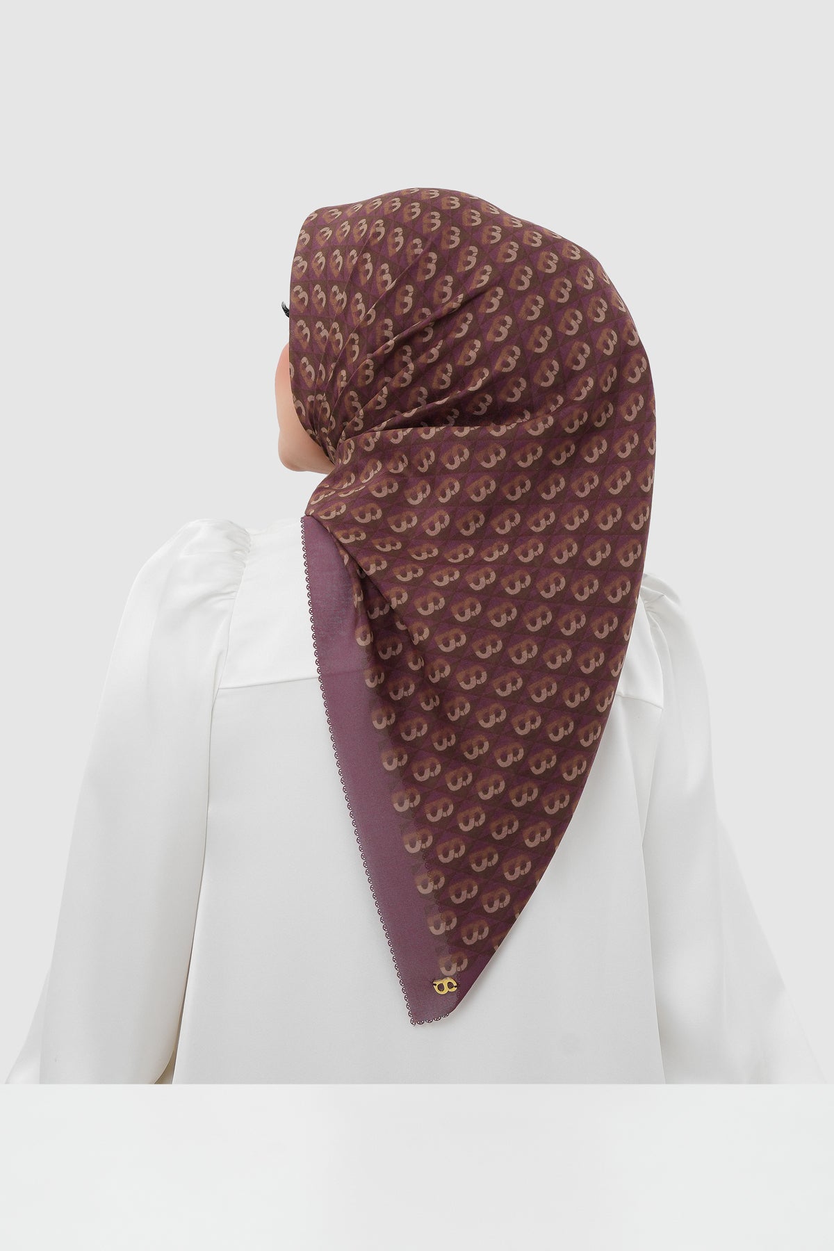 Prism Voile Square Scarf - Apple Pie