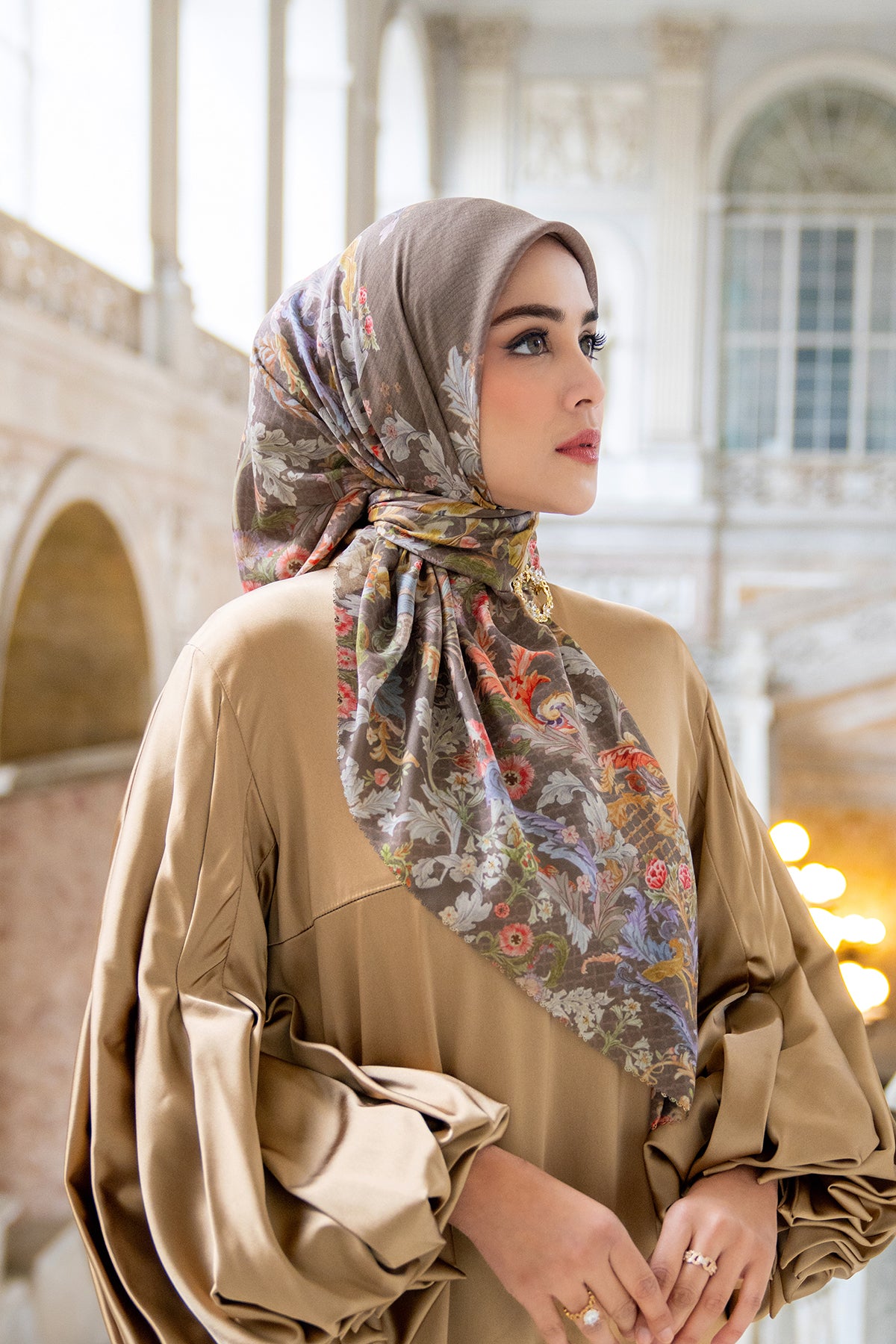 Royale Grandeur Vual Eşarp - Olivine