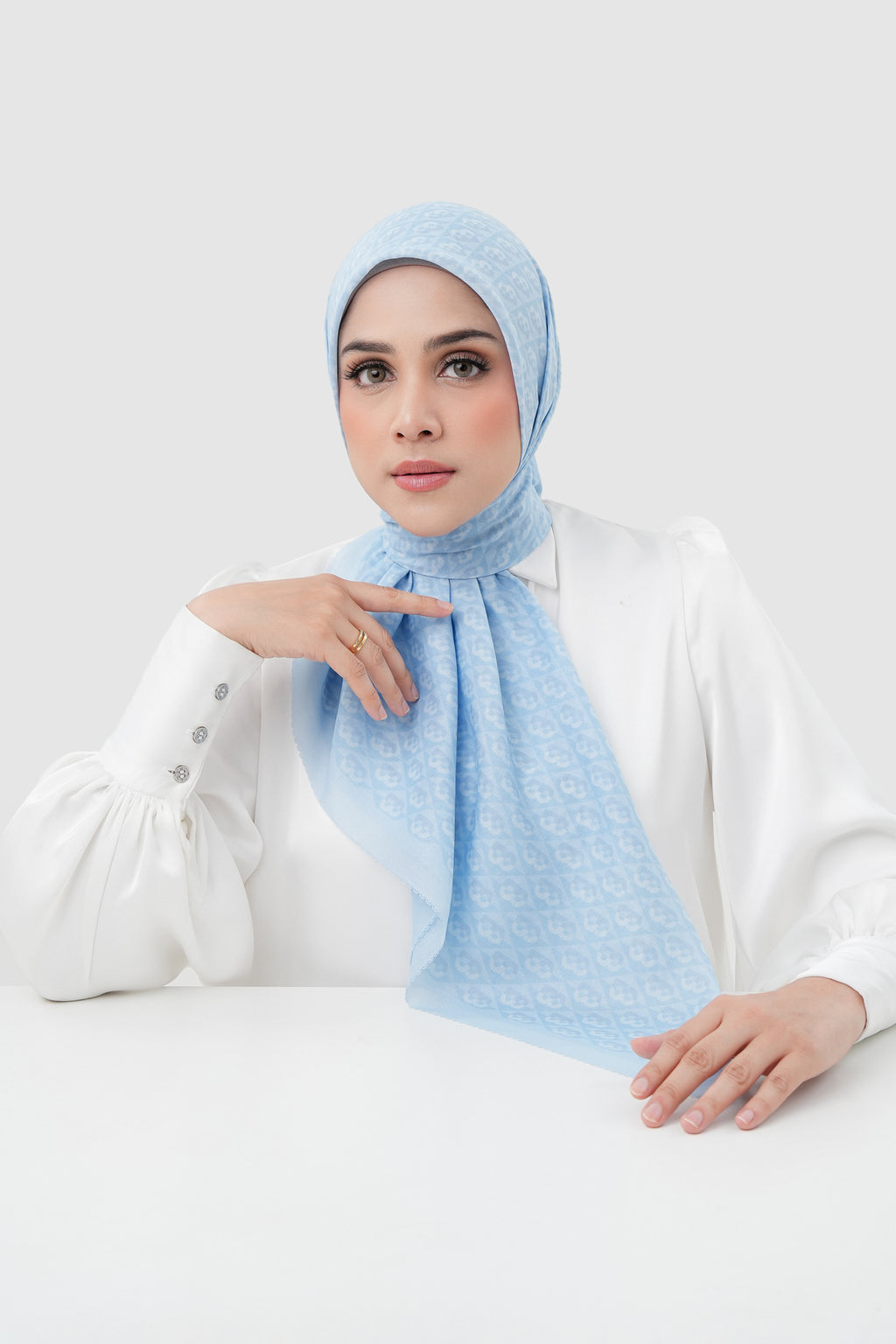Prism Voile Square Scarf - Bubblegum