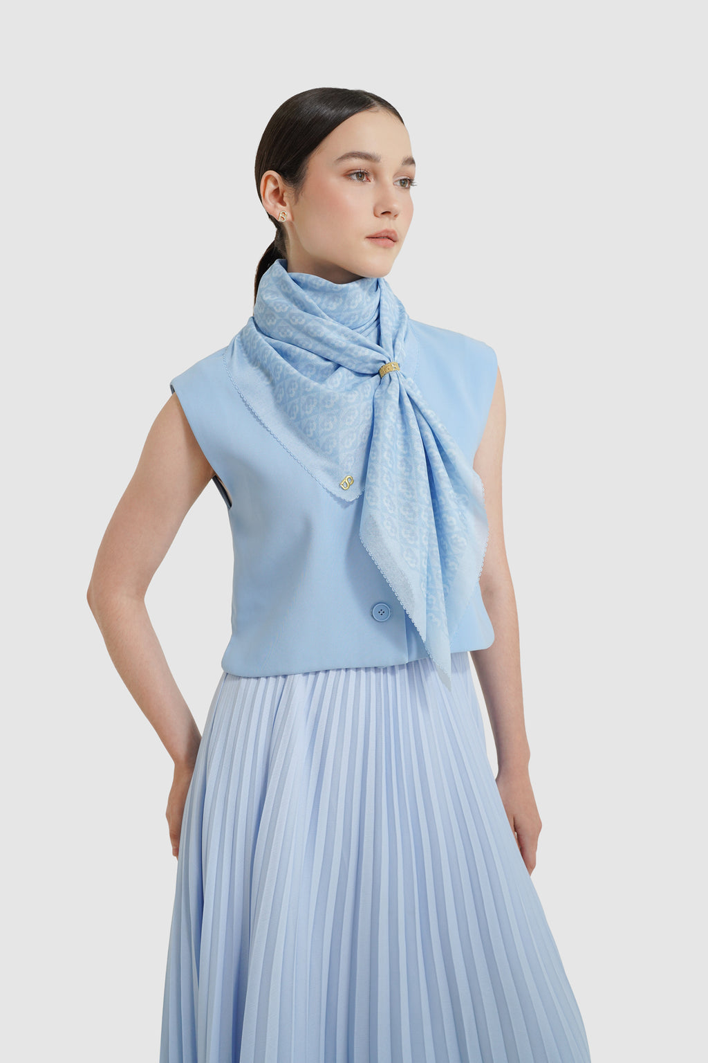 Prism Voile Square Scarf - Bubblegum