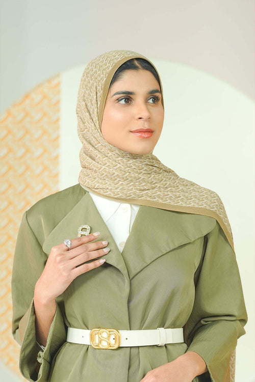 Bimu Piliseli Şal - Olive