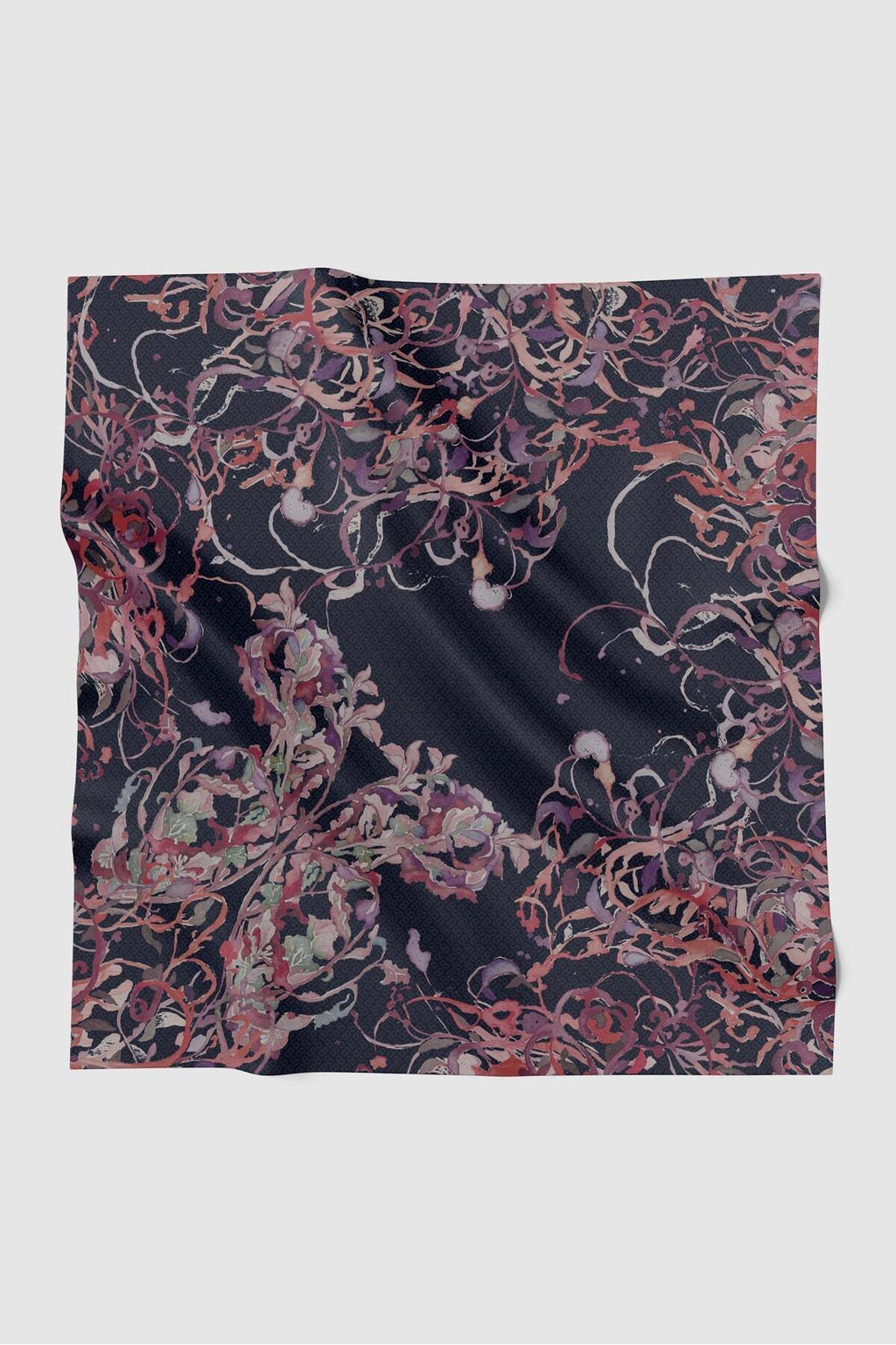 Velmora Voile Square Scarf - Ink
