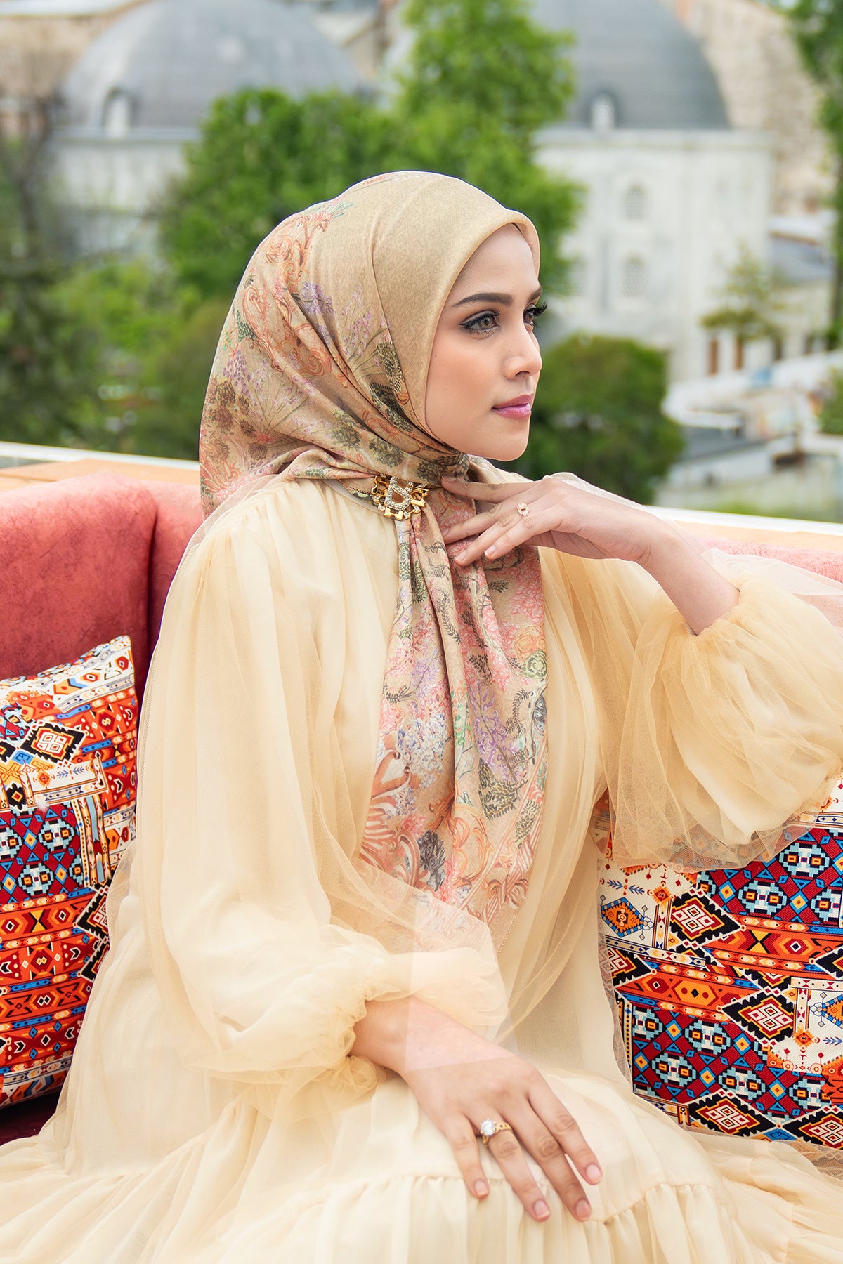 Palace Voile Square Scarf - Charme