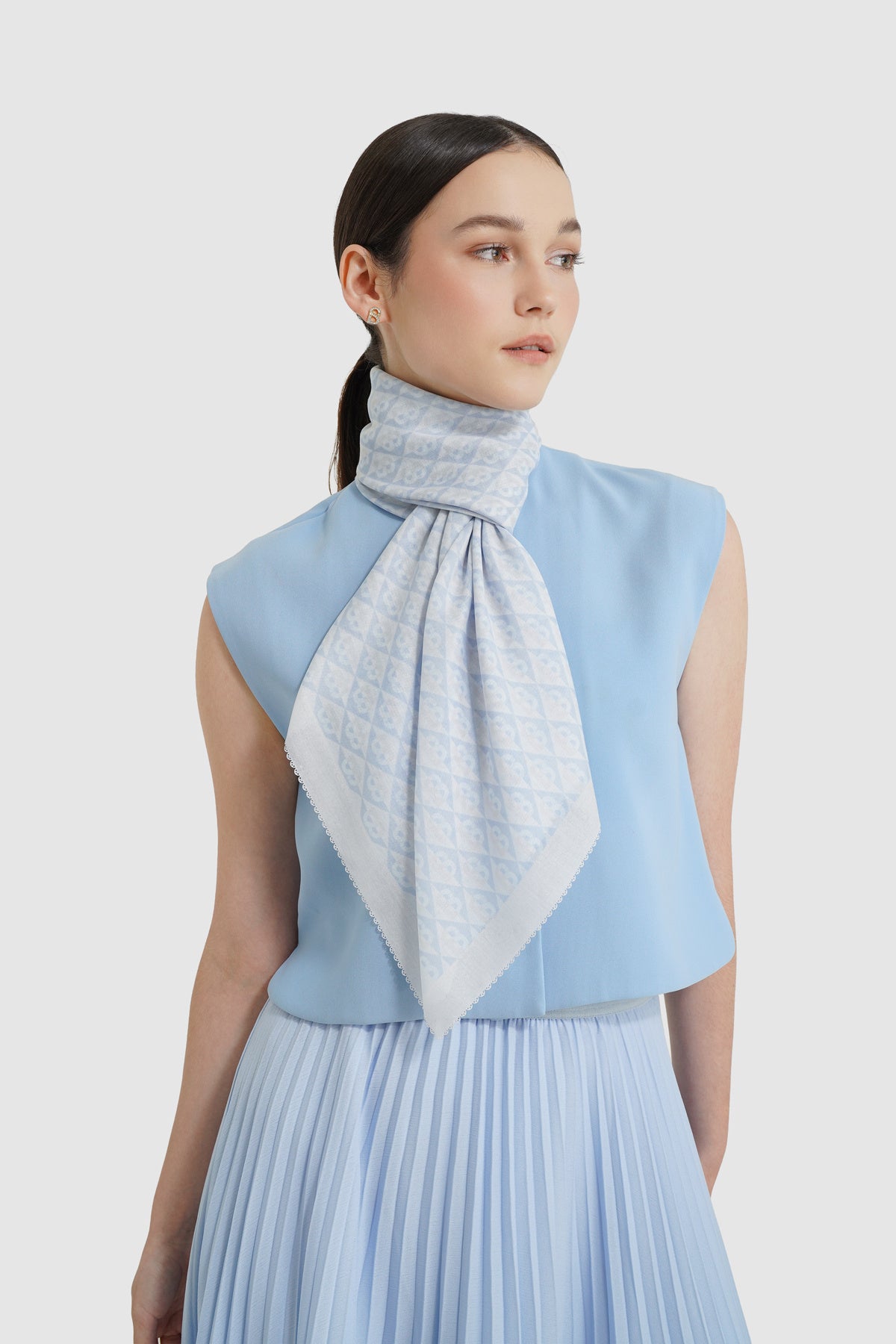 Prism Voile Square Scarf - Macaroon