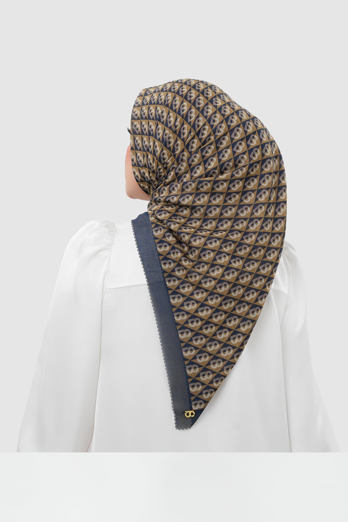 Prism Voile Square Scarf - Blue Pea Tea