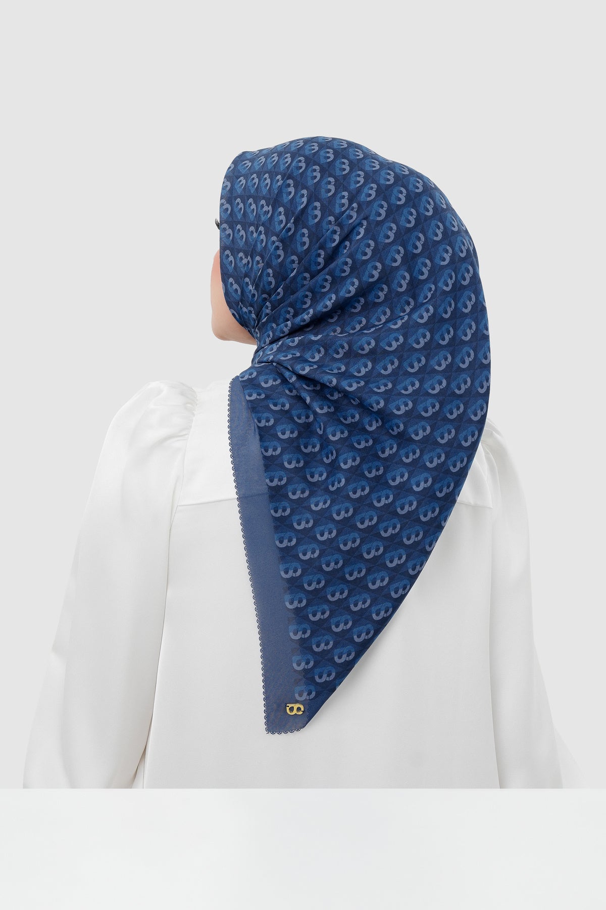 Prism Voile Square Scarf - Blueberry