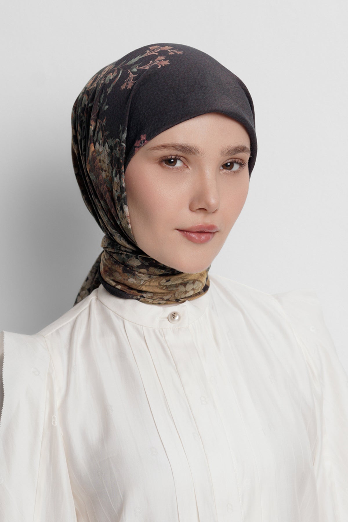 Istanbul Viskon Eşarp - Kara biber