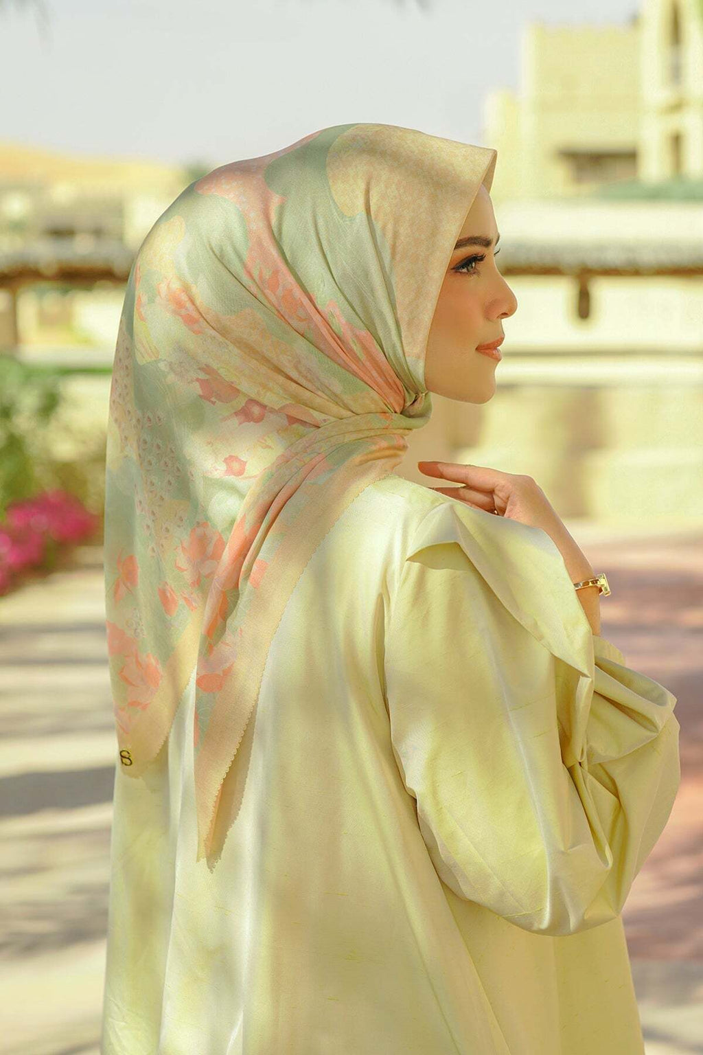 Arabian Night Square Scarf - Coin