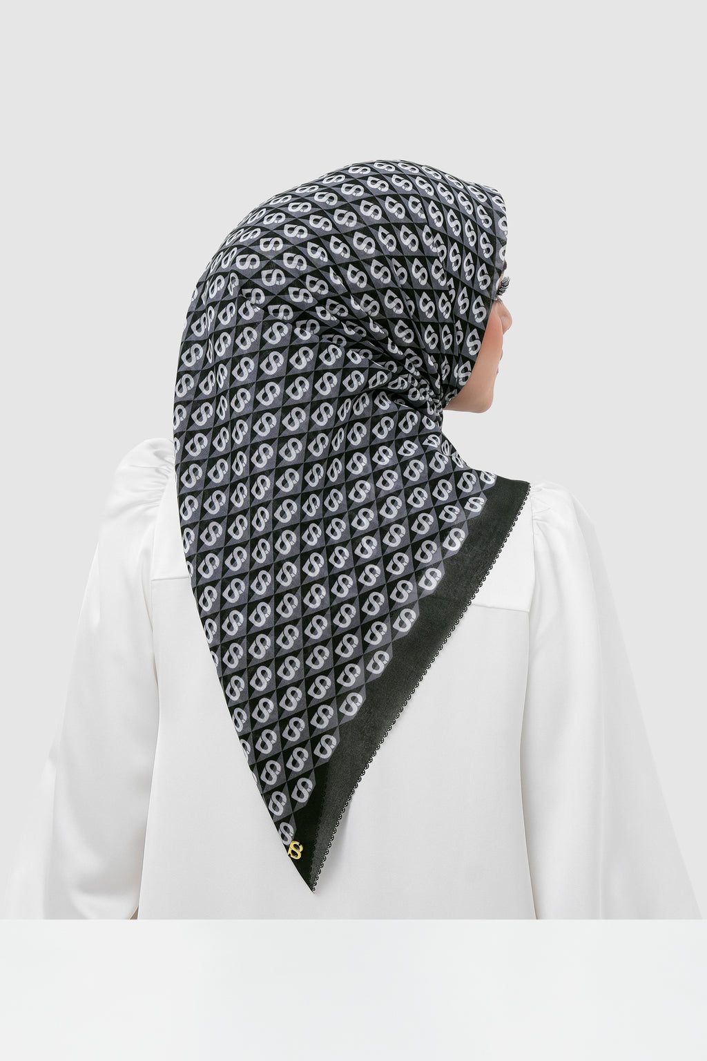 Prism Voile Square Scarf - Cookies N Cream