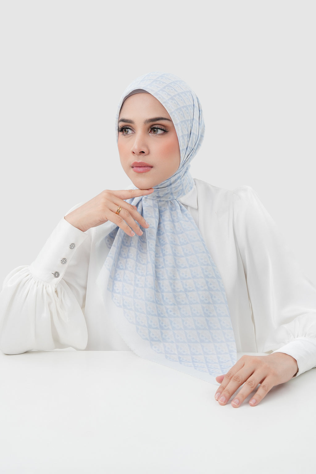 Prism Vual Kare Eşarp - Macaroon