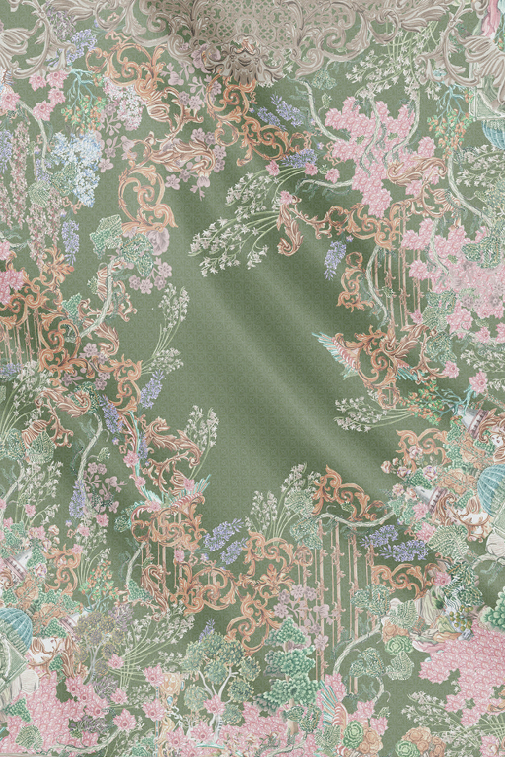 Palace Voile Square Scarf - Jardin