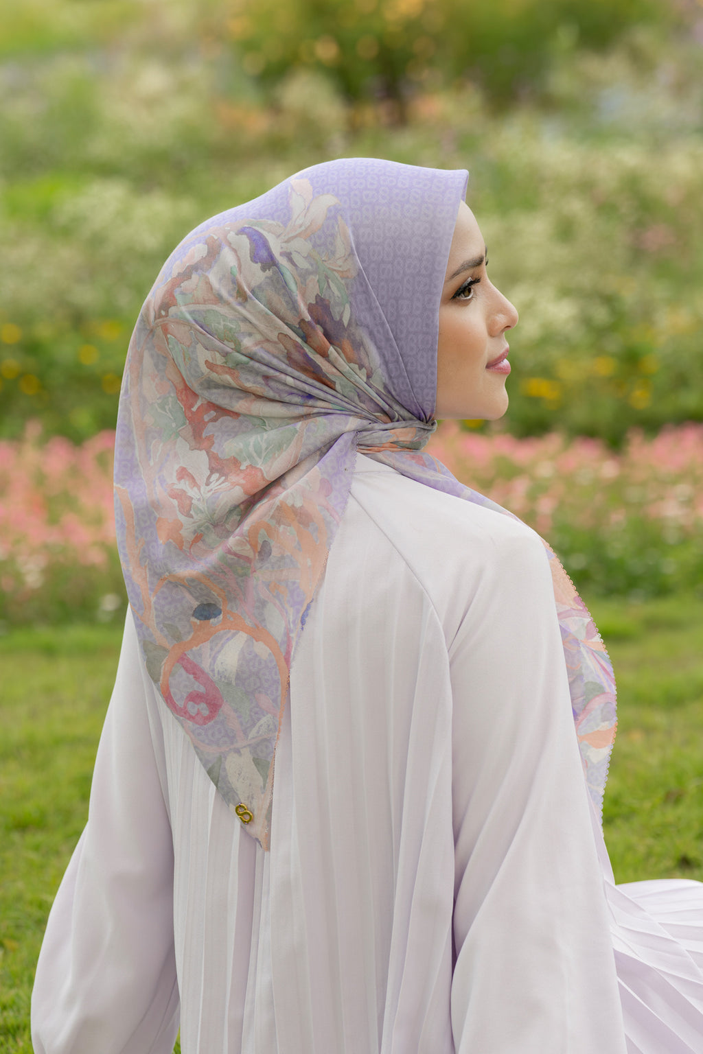 Velmora Voile Square Scarf - Jar