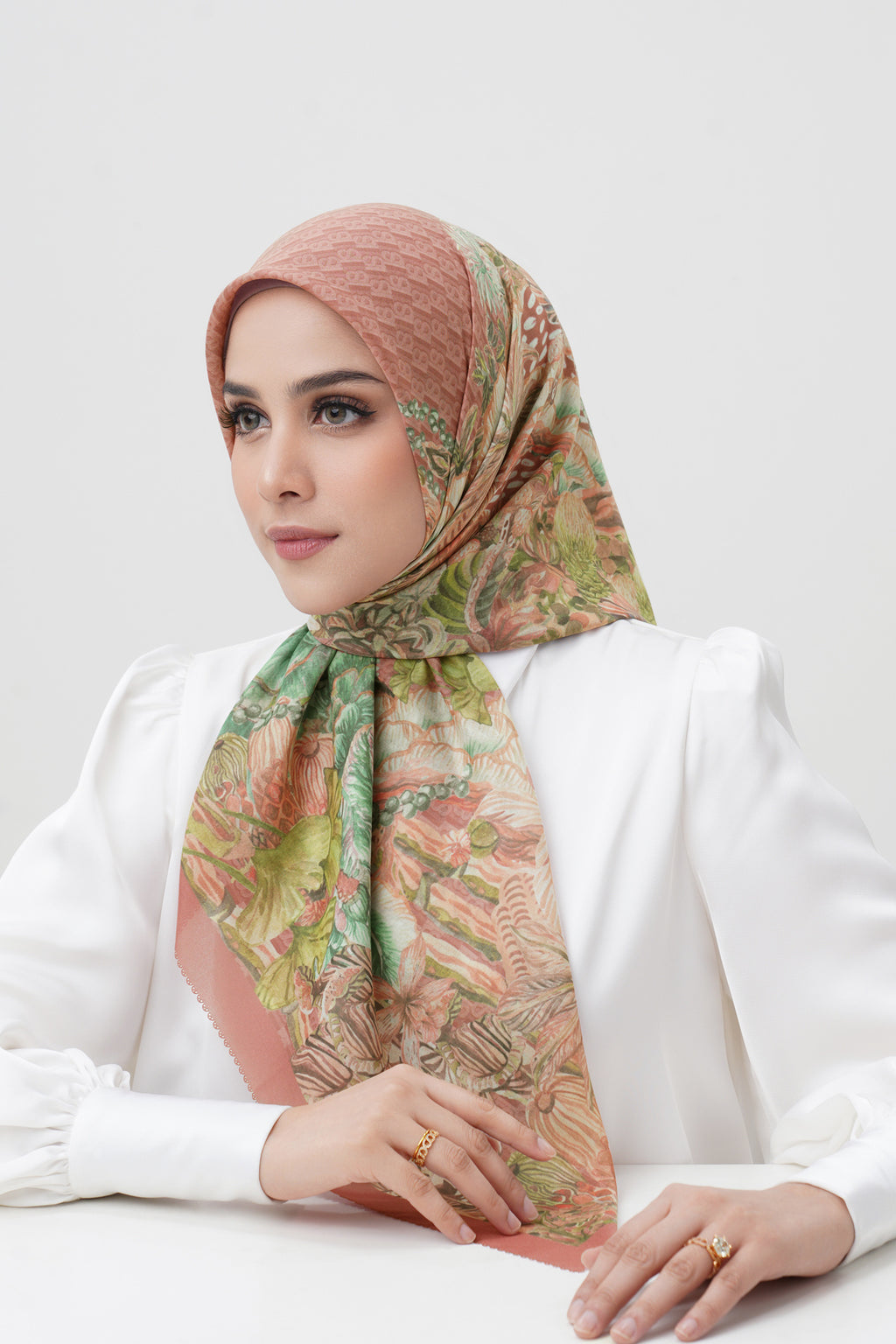Forestis Vual Kare Eşarp - Sandalwood