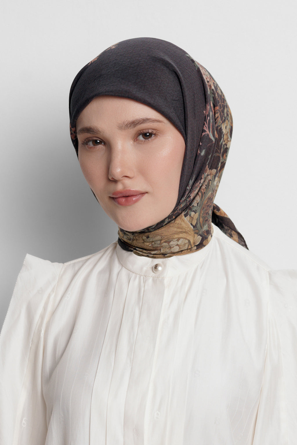 Istanbul Viskon Eşarp - Kara biber