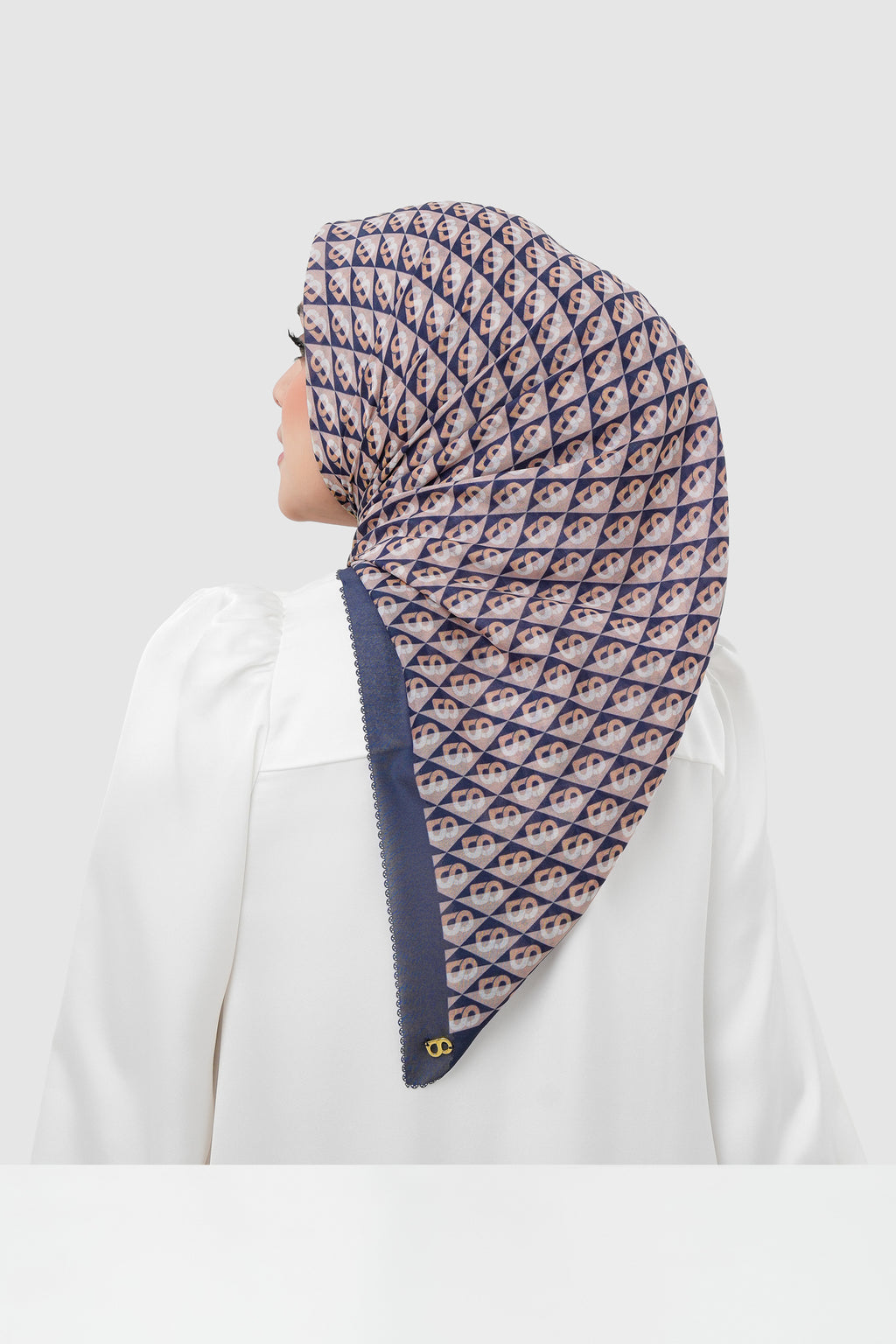 Prism Vual Kare Eşarp - Cranberry