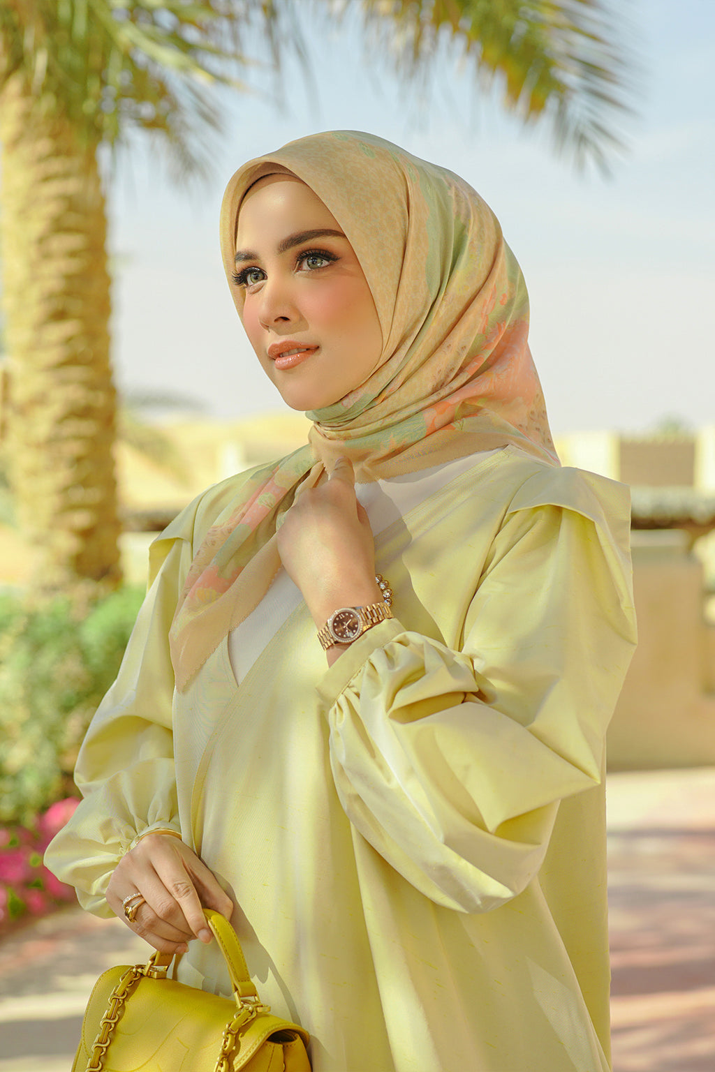 Arabian Night Square Scarf - Coin