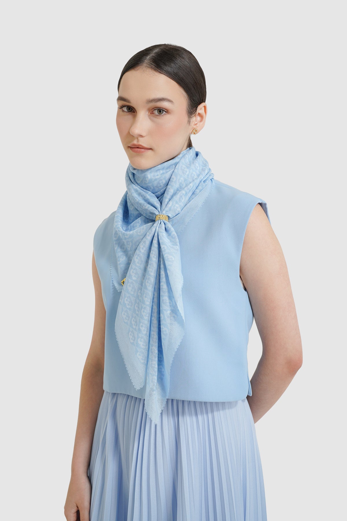Prism Voile Square Scarf - Bubblegum