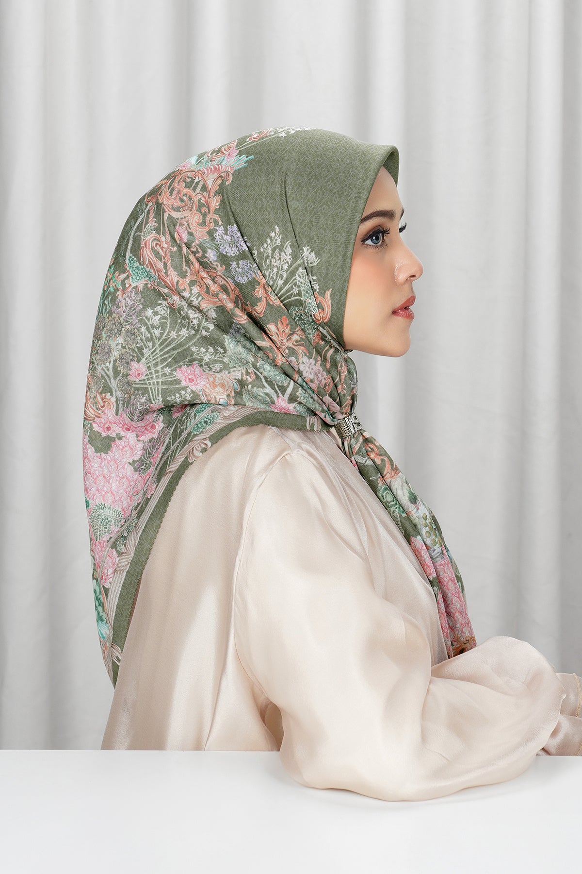 Palace Voile Square Scarf - Jardin