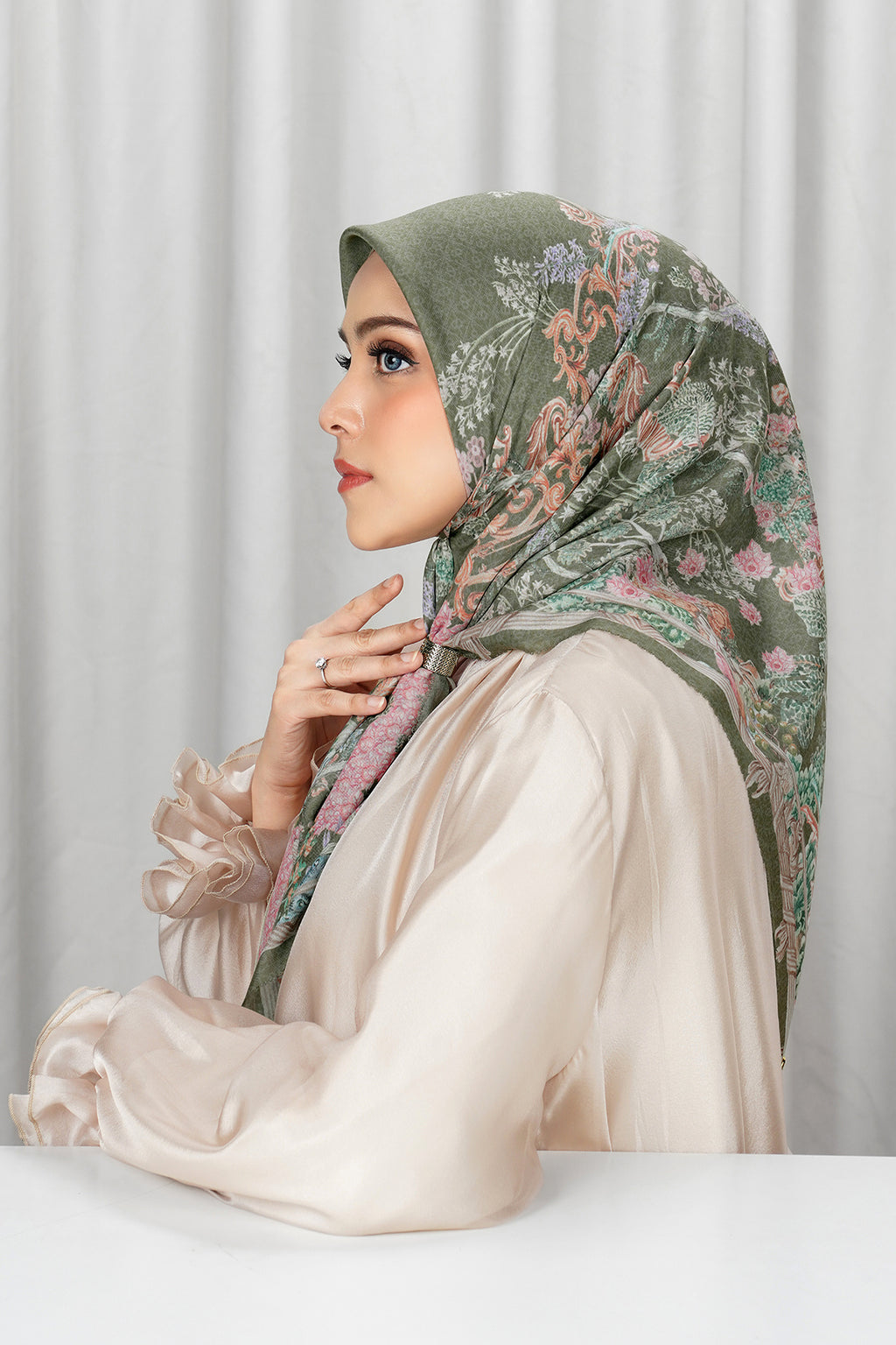 Palace Voile Square Scarf - Jardin