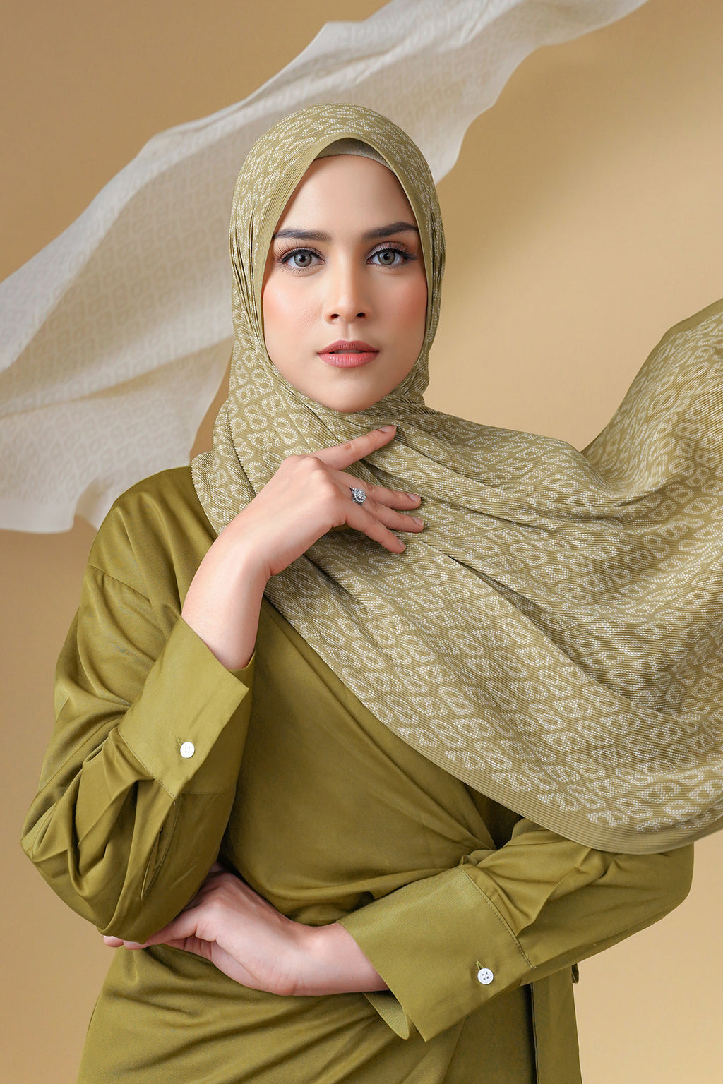 Tapis Piliseli Şal - Olive