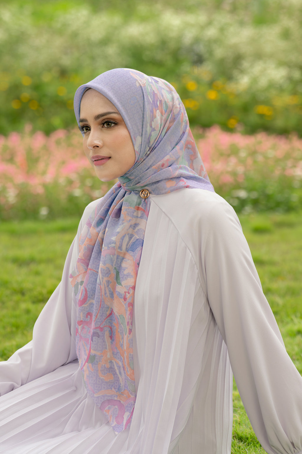 Velmora Voile Square Scarf - Jar