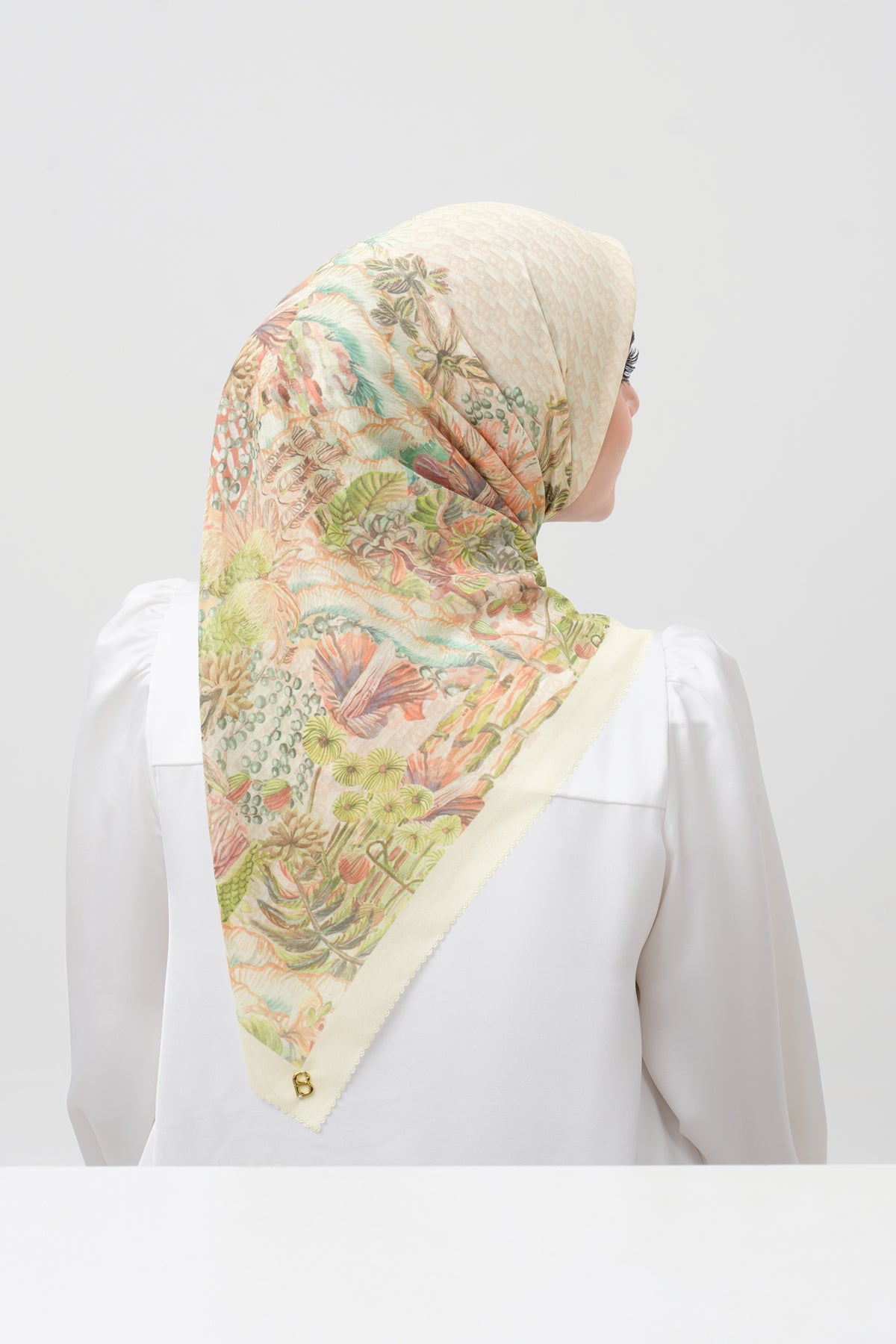 Forestis Voile Square Scarf - Linen