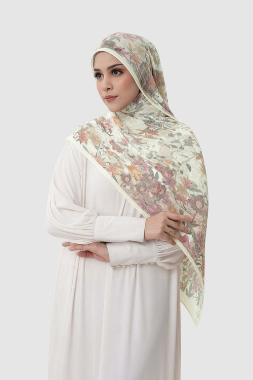 Dubai Piliseli Şal - Ivory