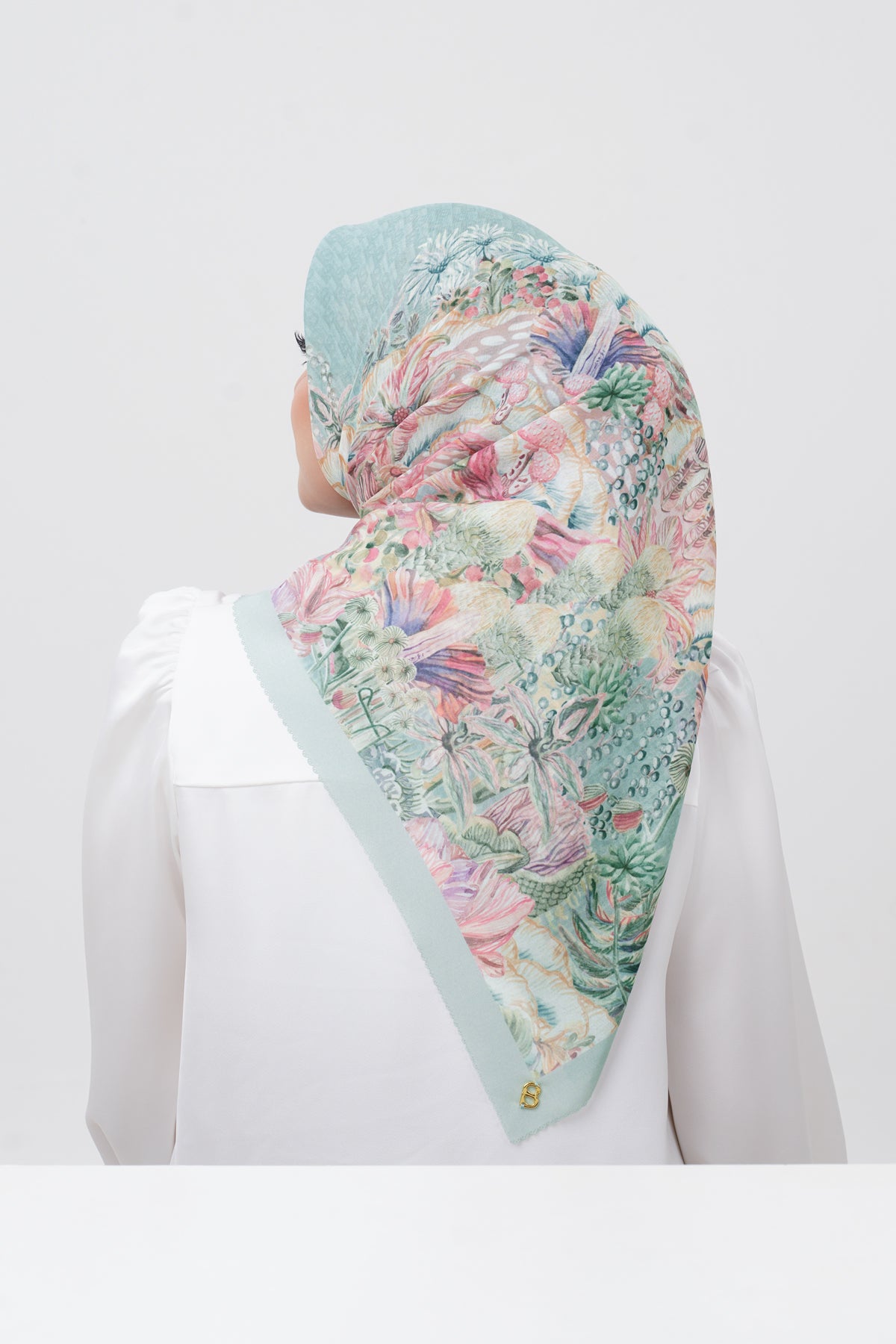 Forestis Vual Kare Eşarp - Aquamarine