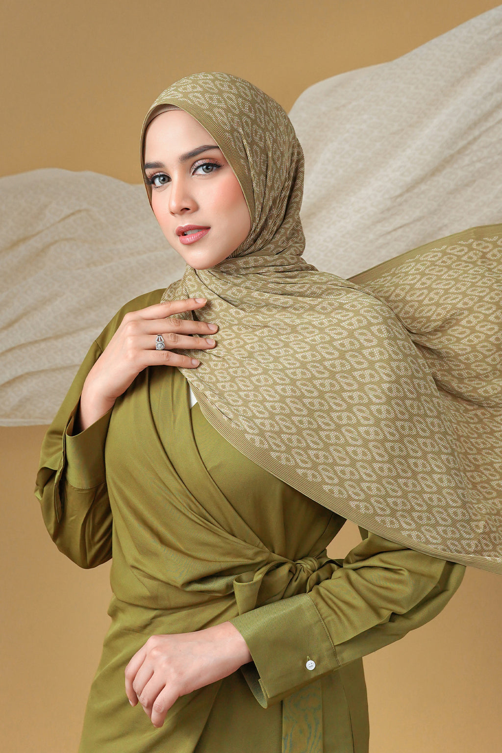 Tapis Piliseli Şal - Olive