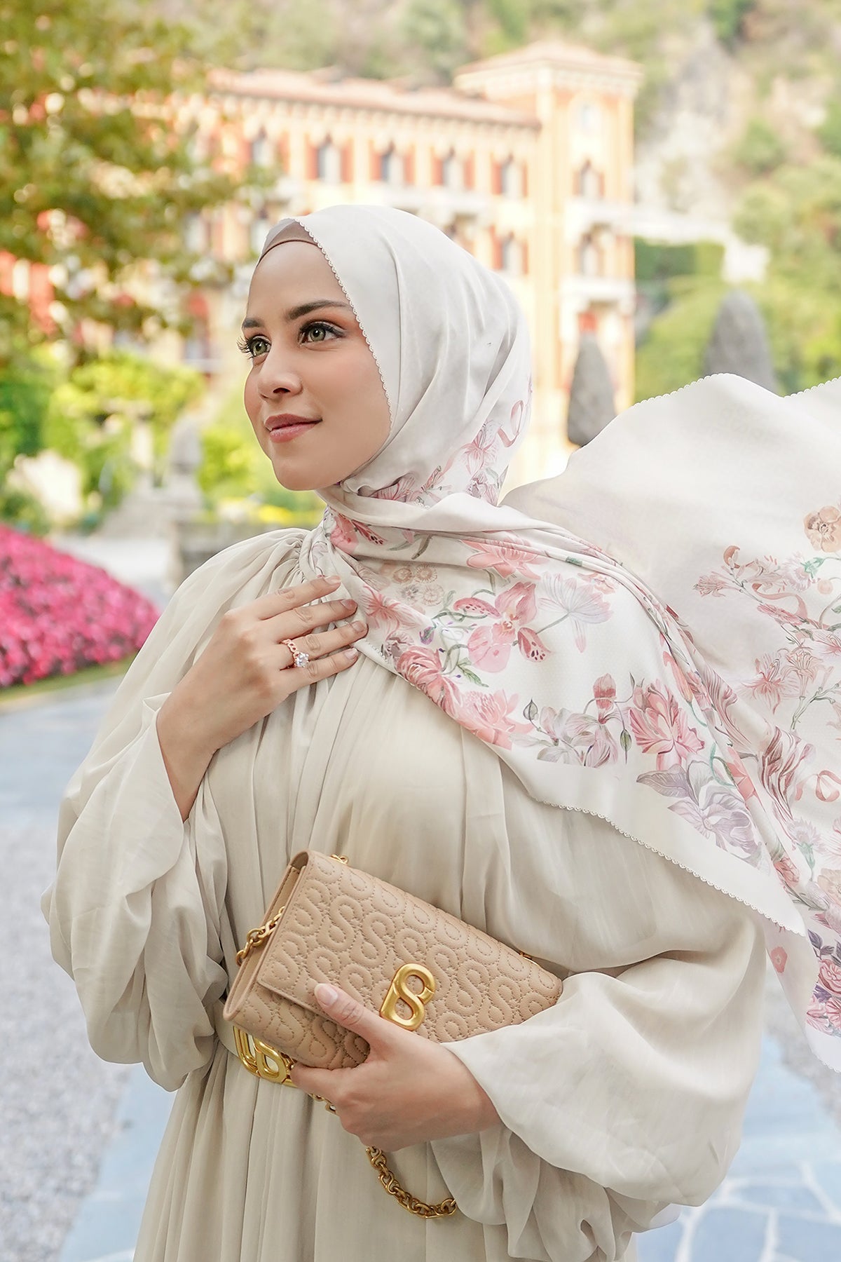 Farra Saten Şal - Lily