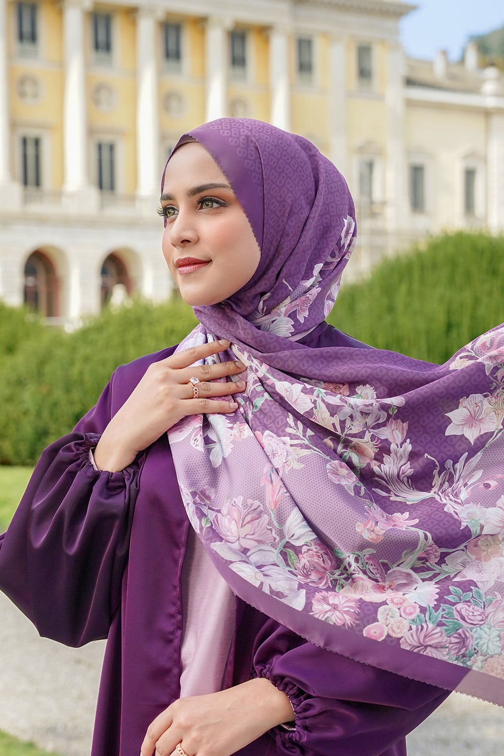 Farra Saten Şal - Patchouli