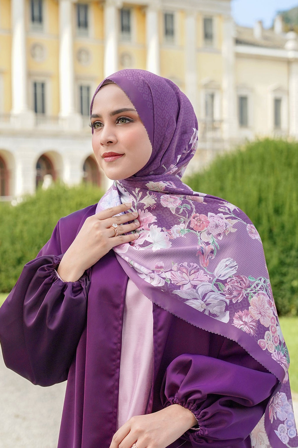 Farra Saten Şal - Patchouli