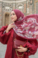 Farra Saten Şal - Poppy