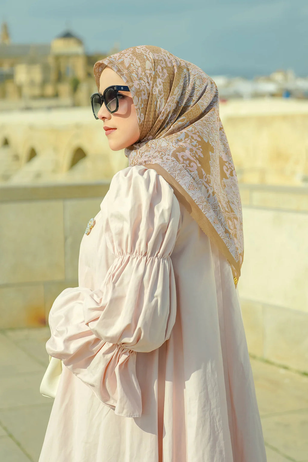 Granada Kare Eşarp - Caramel