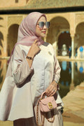 Granada Pleated Shawl - Pink Mist